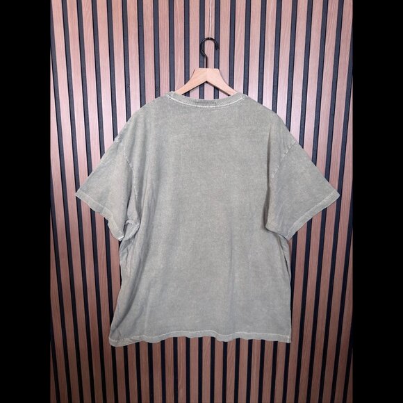 Talentless Shirt XXL Mens Green Oversized Fit Short Sleeve Heather 2XL - Picture 2 of 7